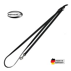 Akah Hundeleine Umhängeleine Biothane schwarz 