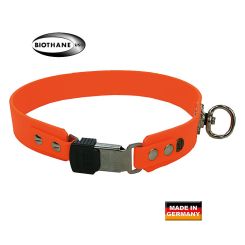 Akah Biothane Schweißhalsung Clicklock orange 