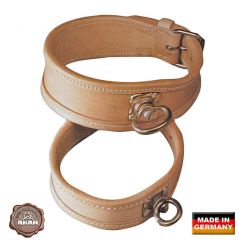 Akah Leder Schweißhalsung für Teckel 