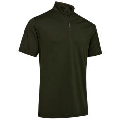 Deerhunter Herren Zip T-Shirt Climate grün 