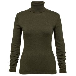 Deerhunter Damen Rollkragen-Pullover grün meliert 
