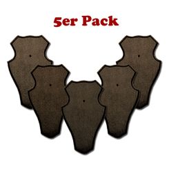 Gehörnbretter Rehwild 5er-Pack Eiche dunkel 