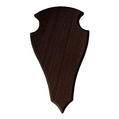 Geweihbrett Hirsch Eiche dunkel spitz 