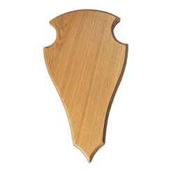 DJS16 Trophäenschild Trophäenbrett für Bock oder Hirsch Massivholz 
