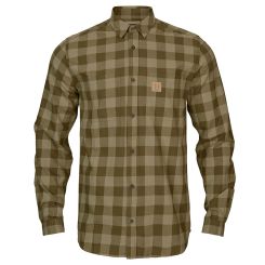 Härkila Hemd Scandinavian olivgrün kariert 