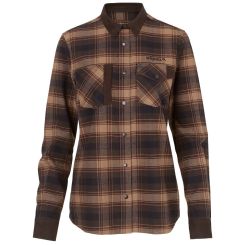 Härkila Bluse Aivak burgund kariert 