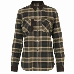 Härkila Bluse Aivak oliv-grün kariert 