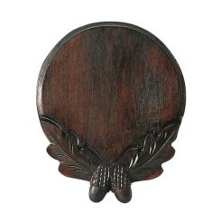 Keilerbrett Eiche dunkel mit Schnitzerei 