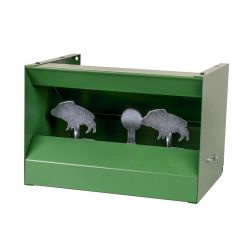 Schießstand mit Wildschwein-Kippscheiben 