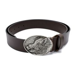 Akah Leder-Hosengürtel Keiler braun 