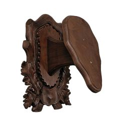 Muffelbrett Trophäenschild geschnitzt 