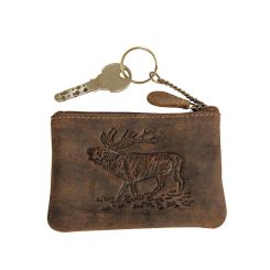 Akah Leder-Schlüsseletui mit Hirsch 