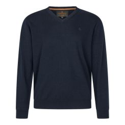 Seeland Herren Pullover mit V-Ausschnitt blau 