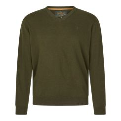 Seeland Herren Pullover mit V-Ausschnitt grün 