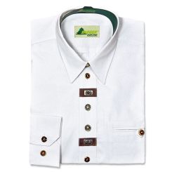 Skogen Herrenhemd weiß mit Zierknöpfen 