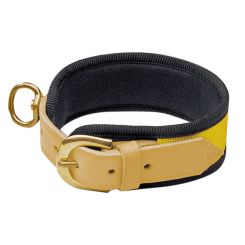 Akah Spezial Leder Schweißhalsung gelb 