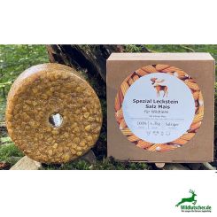 Wildlutscher Spezial Leckstein Salz Mais 