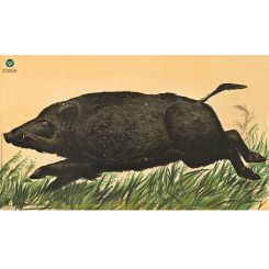 DJV-Wildscheibe Nr. 5 Überläufer flüchtig links 50 m 