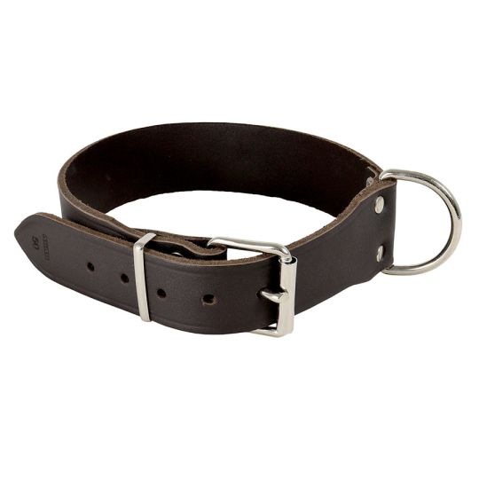 Akah Hundehalsband Leder braun 