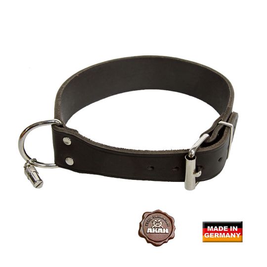 Akah Hundehalsband Leder braun 