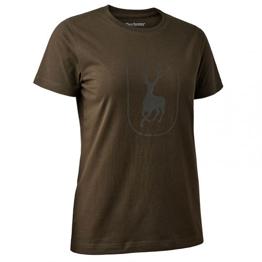 Deerhunter Damen Logo T-Shirt braun 