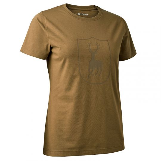 Deerhunter Damen Logo T-Shirt nussbraun 