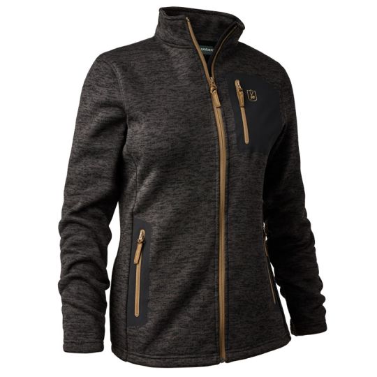 Deerhunter Damen Strickfleecejacke Sarek dunkelgrau 
