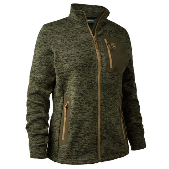 Deerhunter Damen Strickfleecejacke Sarek grün 