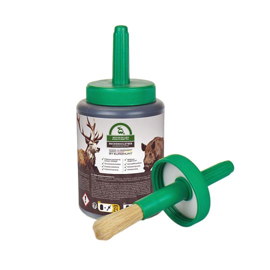Eurohunt Buchenholzteer 500 g mit Pinsel 