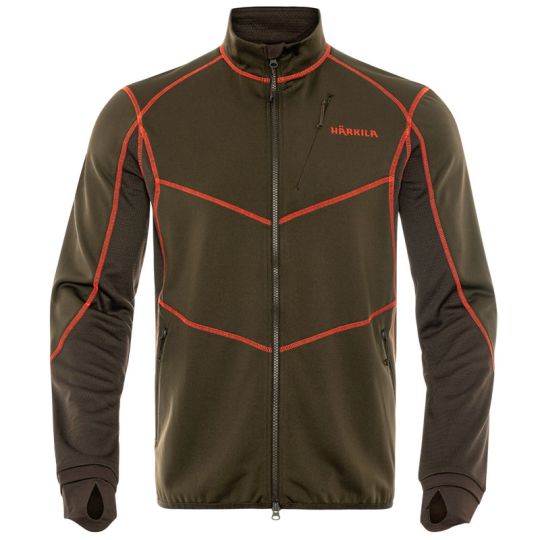 Härkila Fleecejacke Scandinavian grün-braun 