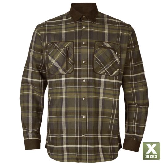 Härkila Hemd Pajala olive check 