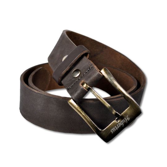 Hubertus Ledergürtel dunkelbraun 